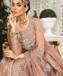 Luxury Formal Tea Pink Embroidered Organza Outfit Mbsf-Ea2430Tp 10 Sfea2430Teapinkc Imanistudio.com