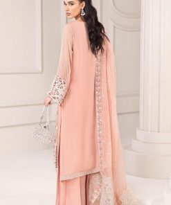 Luxury Formal Peach Embroidered Chiffon Outfit Mbsf-Ea2467Ph 12 Sfef2467Peacha Imanistudio.com