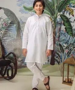Boys 2pc Kurta/ Pyjama Suit IMIST-24EF109-White