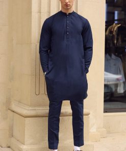 3 Pcs Mens Premium Quality Karandi Kameez/Pants Waistcoat Imist2405-Navy Blue 11 3 Pcs Mens Premium Quality Karandi Kameez/Pants Waistcoat Imist2405-Navy Blue