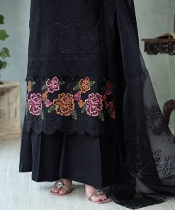 Mariab Black Embroidered Dobby Lawn Suit Mbdw-Ea2403Bp 9 Dwea2403Blackb Imanistudio.com