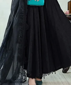Mariab Black Embroidered Dobby Lawn Suit Mbdw-Ea2407Bk 11 Dwea2407Blackc Imanistudio.com