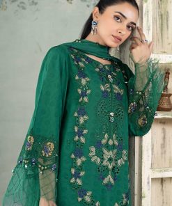 Mariab Green Embroidered Self Jacquard Lawn Suit Mbdw-Ea2426Dg 12 Dwea2426Greena Imanistudio.com
