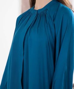 1 Pcs Teal Blue Arabic Lawn Kaftan Mb-Ea2457Tb 8 Mb Ea24 57Tealc Imanistudio.com