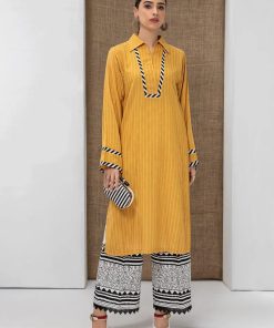 Casual Wear Mustard Tunic/ Shirt Mb-Ss24-43Md 8 Mb Ss 21143A Imanistudio.com