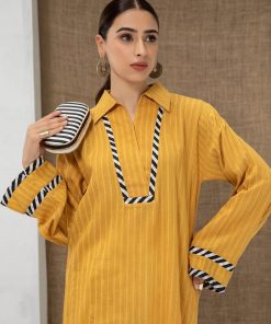 Casual Wear Mustard Tunic/ Shirt Mb-Ss24-43Md 9 Mb Ss 21143B Imanistudio.com