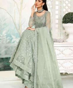 Luxury Formal Sea Green Embroidered Bomber Chiffon Outfit Mbsf-Ea2436Sg 8 Sf Ea2436Green Imanistudio.com