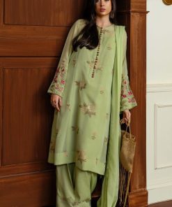 Zara Shahjahan 3Pcs Pistachio Georgette Chiffon Suit Zszc-1996Pg 6 Zc 1996 Imanistudio.com