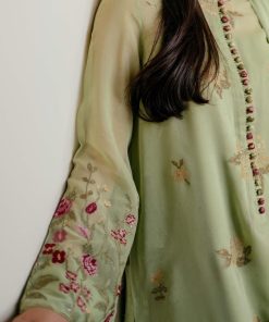 Zara Shahjahan 3Pcs Pistachio Georgette Chiffon Suit Zszc-1996Pg 8 Zc 1996B Imanistudio.com
