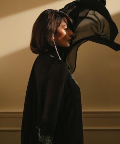 Zara Shahjahan 3Pcs Black Georgette Chiffon Suit Zszc-1997Jb 9 Zc 1997C Imanistudio.com