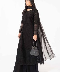 Luxury Pret Black Cotton Lawn Embroidered Suit Mbdw-Mn2411Jb 9 Dw Mn2411Blackd Imanistudio.com