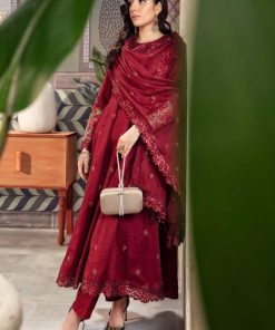 Luxury Pret Maroon Dobby Lawn Embroidered Suit Mbdw-Ef2405Mn 9 Dw Pf2405Maroond Imanistudio.com