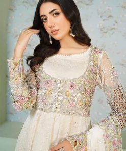 Luxury Formal Off-White Embroidered Organza Outfit Mbsf-Ea2416Ow 11 Sfea2416Whtd Imanistudio.com