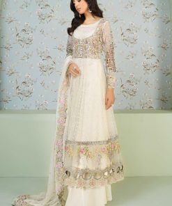 Luxury Formal Off-White Embroidered Organza Outfit Mbsf-Ea2416Ow 9 Sfea2416Whtg Imanistudio.com
