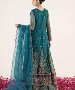 Luxury Formal Teal Blue Embroidered Net Outfit Mbsf-Ea2403Tb 16 Sfef2403Teala Imanistudio.com