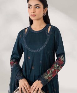 Luxury Pret Teal Dobby Lawn Embroidered Suit Mbdw-Ef2405Tl 12 Dw Pf2405Tealc Imanistudio.com