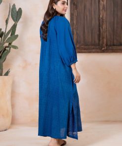 1 Pcs Royal Blue Dobby Lawn Embroidered Tunic Mb-Ea2447Rb 14 Mb Ea2447Elctricbluea Imanistudio.com