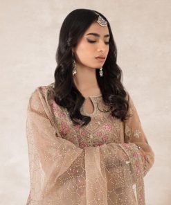 Luxury Formal Beige Embroidered Bomber Chiffon Outfit Mbpf-Pf2401Bg 12 Sfpf2401Baige Imanistudio.com