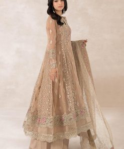 Luxury Formal Beige Embroidered Bomber Chiffon Outfit Mbpf-Pf2401Bg 9 Sfpf2401Baigef Imanistudio.com
