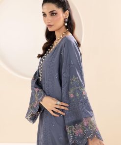 Luxury Pret Blue Ice Embroidered Linen Suit Mbdw-Aw2465Bi 7 Dw W2465Blueb Imanistudio.com