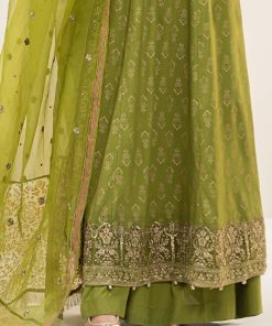 Luxury Pret Green Olive Linen Embroidered Suit Mbdw-Aw25101Go 11 Dww24101Greenc Imanistudio.com