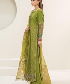 Luxury Pret Green Olive Linen Embroidered Suit Mbdw-Aw25101Go 8 Dww24101Greenf Imanistudio.com