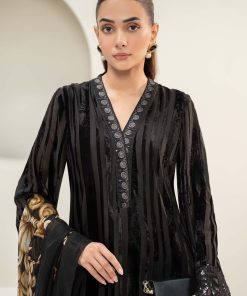 Luxury Pret Black Plush Embroidered Suit Mbdw-Aw24173Bb 8 Dww24173Blacka Imanistudio.com