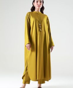 2Pcs Mustard Twill Co-Ord Set MB-WS24145MD