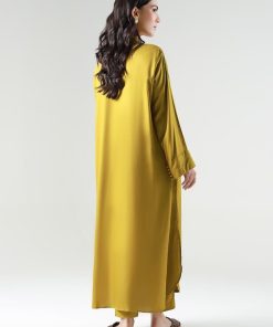 2Pcs Mustard Twill Co-Ord Set Mb-Ws24145Md 14 Mb Ws24 145Mustarda Imanistudio.com