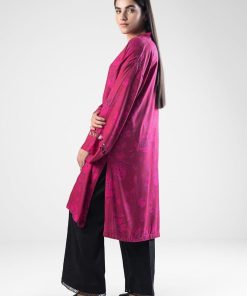 1 Pcs Fucsia Pink Printed Twill Shirt Mb-Ws2443Fp 10 Mb Ws24 43Fuchsiab Imanistudio.com