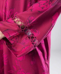 1 Pcs Fucsia Pink Printed Twill Shirt Mb-Ws2443Fp 15 Mb Ws24 43Fuchsiad Imanistudio.com