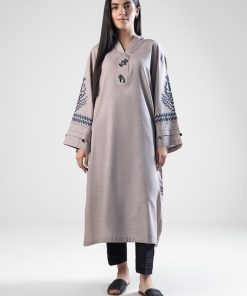 1 Pcs Grey Slub Khaddar Shirt MB-WS2436GR