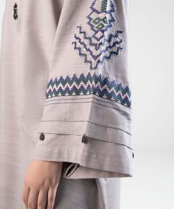 1 Pcs Grey Slub Khaddar Shirt Mb-Ws2436Gr 14 Mb Ws2436Grayd Imanistudio.com