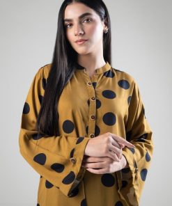 2 Pcs Mustard Printed Herringbone Co-Ord Set Mb-Ws2449Mb 12 Mb Ws2449Mustardf Imanistudio.com