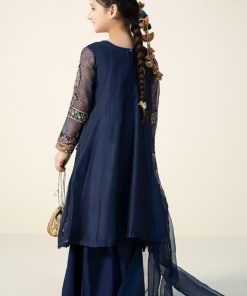 Mariab Dark Blue Embroidered Paper Cotton Suit Mbkd-Aw2422Db 12 Mkd W2422Bluea Imanistudio.com