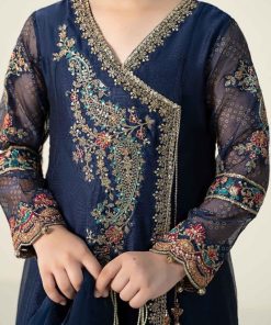 Mariab Dark Blue Embroidered Paper Cotton Suit Mbkd-Aw2422Db 10 Mkd W2422Bluec Imanistudio.com