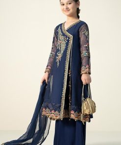 Mariab Dark Blue Embroidered Paper Cotton Suit Mbkd-Aw2422Db 8 Mkd W2422Bluef Imanistudio.com