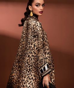 2Pcs Luxury Formal Animal Print Pure Charmeuse Silk Suit Mbsf-Pf24002Ap 11 Mps Pf2402B Imanistudio.com