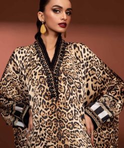 2Pcs Luxury Formal Animal Print Pure Charmeuse Silk Suit Mbsf-Pf24002Ap 9 Mps Pf2402C Imanistudio.com