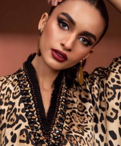 2Pcs Luxury Formal Animal Print Pure Charmeuse Silk Suit Mbsf-Pf24002Ap 10 Mps Pf2402D Imanistudio.com