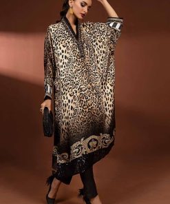 2Pcs Luxury Formal Animal Print Pure Charmeuse Silk Suit Mbsf-Pf24002Ap 8 Mps Pf2402F Imanistudio.com
