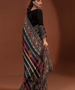 Luxury Formal Black Printed Pure Charmeuse Silk Saree Mbsf-Pf2406Bs 14 Mps Pf2406A Imanistudio.com