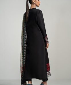 Luxury Pret Black Cotton Lawn Suit Mbdw-Pf2407Bk 12 Pspf2407Blacka Imanistudio.com
