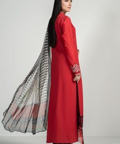 Luxury Pret Red Cotton Lawn Suit Mbdw-Pf2407Rd 13 Pspf2407Redd Imanistudio.com