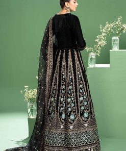 Luxury Formal Black Embroidered Velvet Lehnga Choli Mbsf-Aw2417Bv 10 Sf W2417Black Imanistudio.com