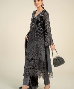 Luxury Formal Black/Grey Embroidered Chiffon Suit Mbcs-Aw24101Bg 7 D 1 Blackf Imanistudio.com