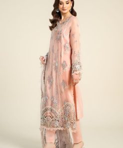 Luxury Formal Light Pink Embroidered Chiffon Suit Mbcs-Aw24106Lp 9 D 6 Peachg Imanistudio.com