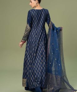 Luxury Pret Ink Blue Linen Embroidered Suit Mbdw-Aw25101Ig 11 Dw W24101Bluea Imanistudio.com