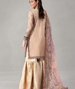 Luxury Formal Golden Embroidered Zari Net Outfit Mbsf-Ea2462Gb 10 Sfw2462Goldena Imanistudio.com