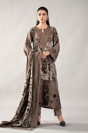 Lux Palachi Coffee Embroidered Suit Mbdls-Aw1201Ce